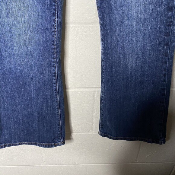 American Eagle Jeans Womens 6 Short Favorite Boyfriend Denim Stretch Blue Faded - Picture 5 of 13